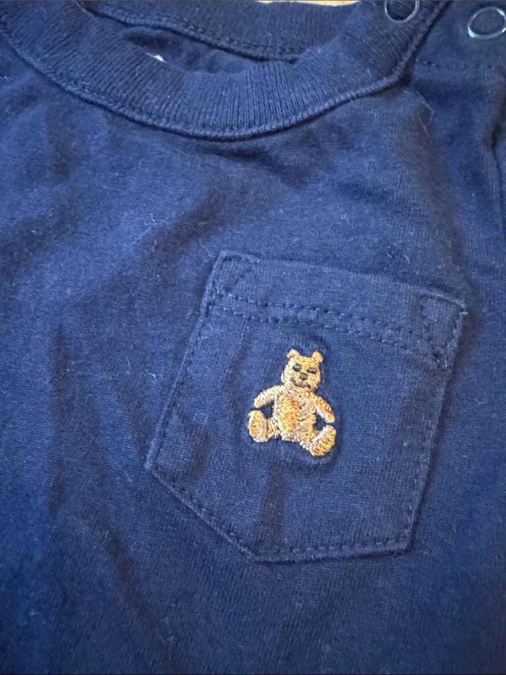 GAP Navy Baby Onesie with Bear Logo